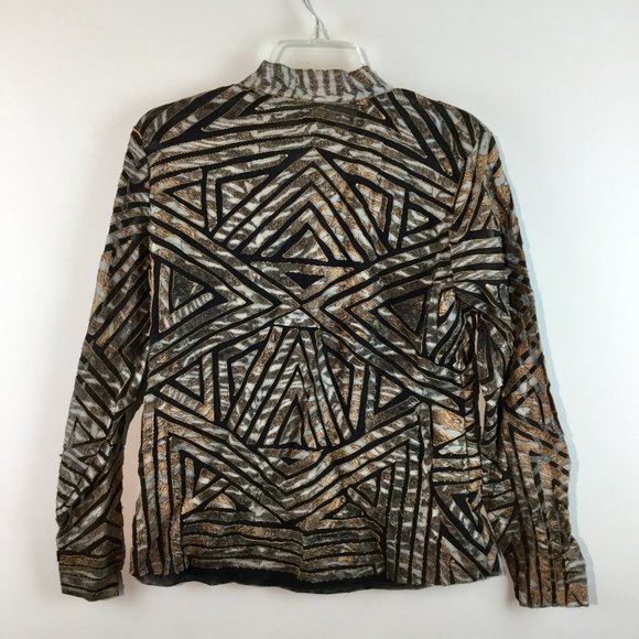 Multiples NWT print zipper long sleeves jacket - Picture 2 of 4